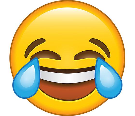 emoji laughing at my home theater joke